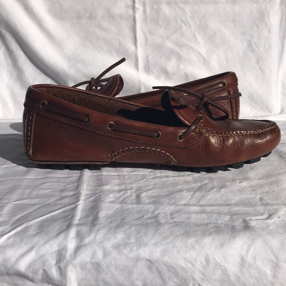 Coach Leather Driving Moccasins, Saddle - Picture 6 of 11